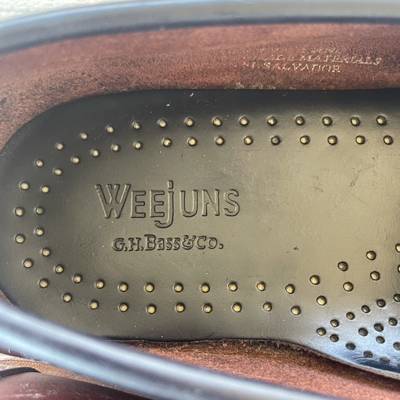G.H. Bass Weejuns Shoes Men 9 D Brown Leather Kennebec Penny Loafer Slip On main image 13